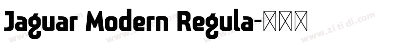 Jaguar Modern Regula字体转换